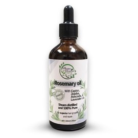 Rosemary Oil Blend with Castor oil, Jojoba oil, Avocado oil, and Lavender oil for Superior Hair Growth, Strengthening, and Scalp Health, 3.3 Fl Oz