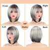 Webshaiy Ready to Go Layered Bob Glueless Wig with Bangs,