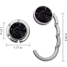 JiHiGe Handbag Hanger, Metal Foldable Handbag Hook Womens Bag Storage Hanging for Office Restaurant Desk