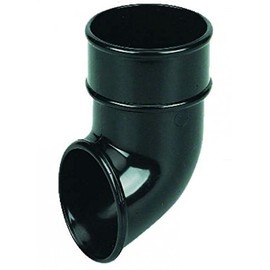 FLOPLAST 68mm Round Gutter Pipe Shoe - Black by FloPlast