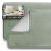 Clara Clark Bathroom Rugs, Velvet Memory Foam Bath Mat, Non-Slip