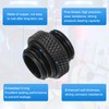sourcing map 6pcs Water Cooling Adapter G1/4" Thread Male to