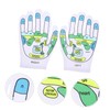 Homoyoyo Foot Massager 1 Pair Acupressure Printed Gloves Spandex Household