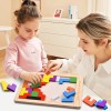 FFTROC Wooden Puzzles for Kids Ages 4-8 8-10 Thick Colorful
