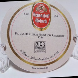 Reissdorf Kolsch German Beer Coasters Set of 6 Universitas Cologne Raissdorf Kolsch Collectible