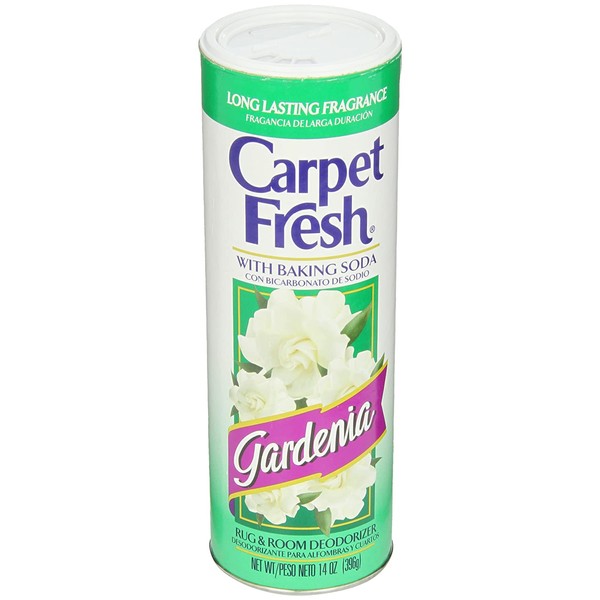 Carpet Fresh Rug and Room Deodorizer with Baking Soda, Gardenia Fragrance, 14 OZ PACK OF 1