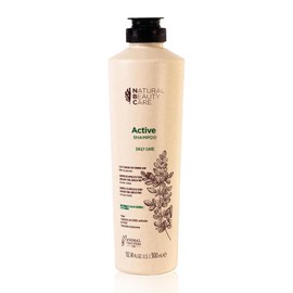 NATURAL BEAUTY CARE - Active Shampoo para Cabello 300 ml, Shampoo Anti Caída, para Todo Tipo de Cabellos, con Efecto Refrescante, con Proteína Hidrolizada de Arroz y Quinoa