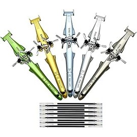 DEETREK Airplane Shape Helicopter Pen Neutral Pen Cool Airplane Shape Pen for Student Funny Neutral Pen for School Office Party Birthday Stationery