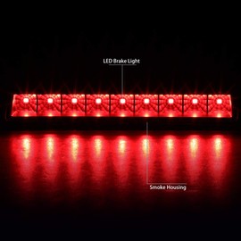 DNA MOTORING 3BL-HRID06-LED-BK-SM Luz de freno LED de tercera cola [compatible con Honda Ridgeline 06-14]