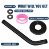 Shower Pipe Arm with Flange, Wall Mount Replacement Angle Shower