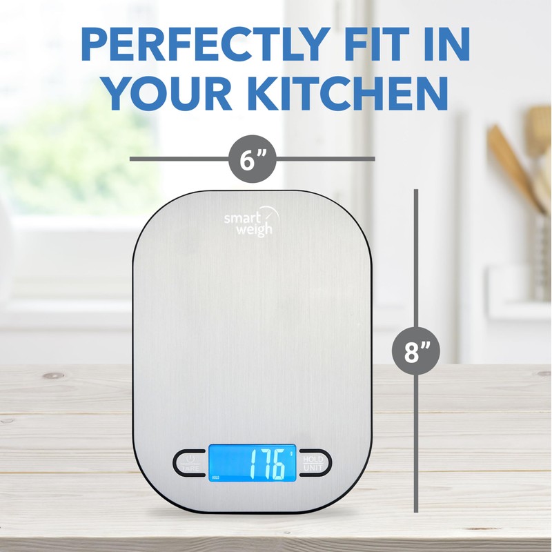 Smart Weigh - Báscula digital de alimentos gramos y onzas
