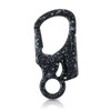 Carabiner Clip, Double Anti-Misopening Locking Design, 2.95'' in Alloy Carabiner