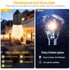SUFEIMAS Outdoor String Lights LED 150FT with 45 Sockets 48pcs
