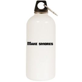 Los Drinkware Hermanos Make Smores - White Water Bottle with Carabiner 20oz