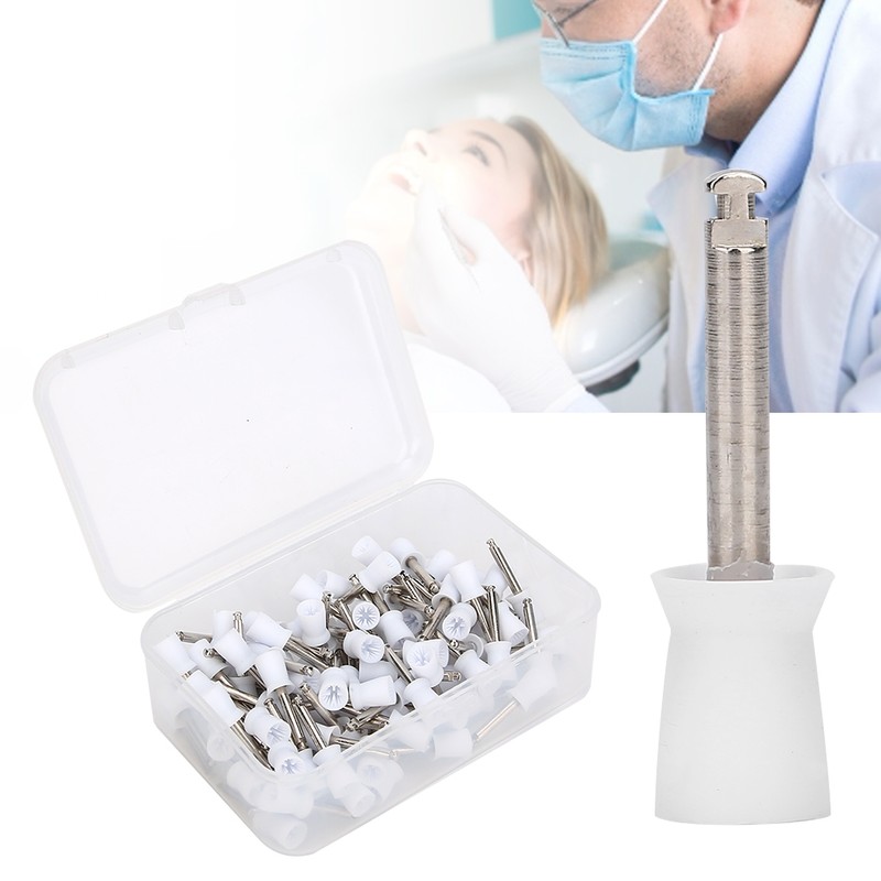 100Pcs Dental Teeth Polishing Brush Rubber Polisher Dental Supply with