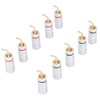 10pcs Banana Plug Needle Type Professional 24K Gold Plated Speaker
