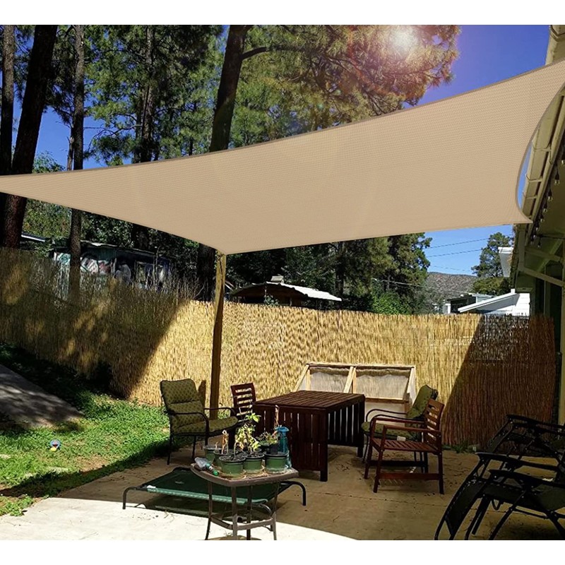 Windscreen4less 14' x 18' Sun Shade Sail Rectangle Outdoor Canopy
