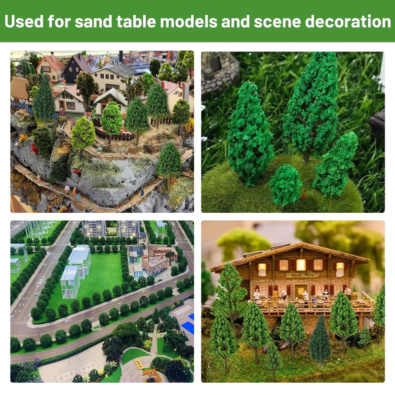 HSMHLYYB Pack of 50 Model Trees Miniature, Trees Railway Landscape