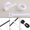 PASOW Pasow 60pcs Fastening Microfiber Cloth Cable Ties Wire Management