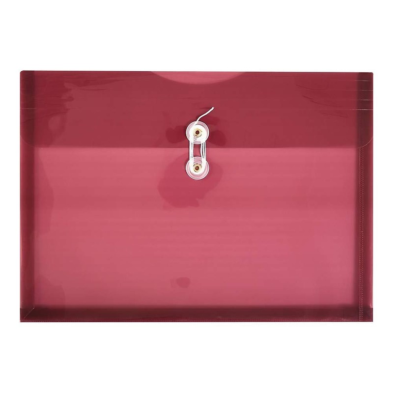 Staples Poly Envelopes w/Side Opening, Legal, Assorted, 5/Pack