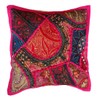 Rastogi Handicrafts Decorative Throw Pillow Cases, Embroidered Cotton Cushion Cover