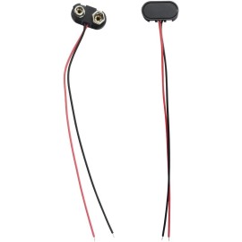 Unbranded 10pcs 9 Volt 9V Battery Buckle Connector Snap Clip Lead Holder T Type Clip Wire