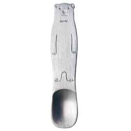 padou Ice Cream Spoon, Polar Bear, Made in Japan, Heat Conduction, Polar Bear, Tsuban, Aluminum, Heat Conduction, Ice Cream, Gift, Present (H3.7 x 0.6 inches (9.5 x 1.5 cm)