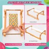PP OPOUNT Adjustable Bead Loom Kit, Wood Loom Beading Supplies