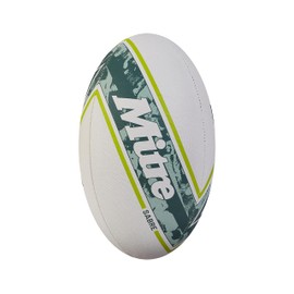 Mitre Sabre D4P Rugby Ball | Extra Strong Lining | Full Weight | Hugely Popular, White/Mint/Lime, 3