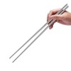 Frcolor Vegetable Chopsticks, Stainless Steel, Dishwasher Safe, Long Chopsticks, Cooking