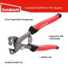 Goldblatt 2 PCS Glass Tile Nippers Set Heavy Duty Carbon