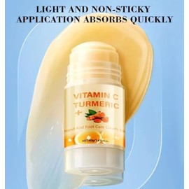 Crema de talones agrietados para manos y pies con cúrcuma y vitamina C que se pega sobre la marcha para hidratar profundamente y rejuvenecer manos y p