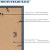 QOTIB 11x14 Picture Frame with 8x10 Mat Navy Blue, Display