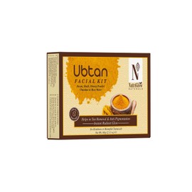 NutriGlow NATURALS Ubtan Facial Kit For Glowing Skin, Tan Removal With Haldi  Chandan, 60gm                                                           