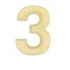 Crafts Central Pine Wood Beveled Wooden Numbers for Arts &