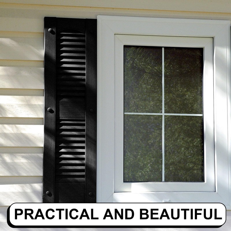 Blulu 18 Pcs 3 Inch Vinyl Shutter Fastener Window Panel
