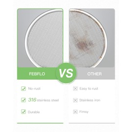 12 Pack Sprouting Lids, 316 Stainless Steel Screen Lid for 86mm Wide Mouth Mason Jar, Alfalfa, Broccoli Mesh Lids (wide mouth 12 PCS)
