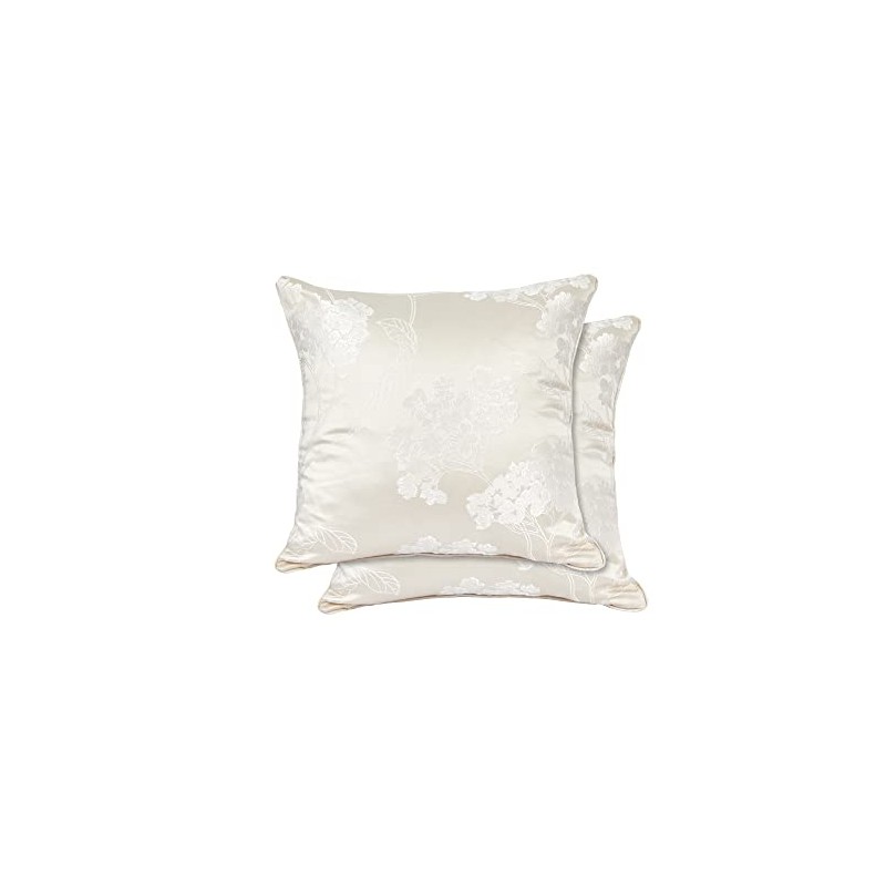 Emma Barclay Blossom - Jacquard Cushion Cover in Cream -