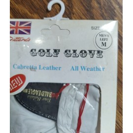 Pittards Cabretta Leather Golf Glove: Mens Left Medium - Pro Model - all weather