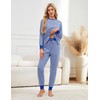 Becotal Soft Cotton Pajamas for Women Set Striped Long Sleeve