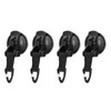 4 x Heavy Duty Suction Cup Hooks, ABS Anchor Lashing