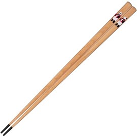 Sunlife H-06065 Chopsticks Dishwasher-Safe, Adult, Long, 8.9 inches (22.5 cm), Healthy Panda, Natural Wood, Black, Made in Japan