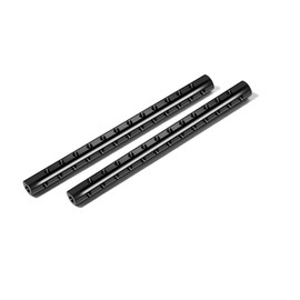 CS PRIORITY 2PCS 15mm Aluminum Alloy Rods Pipe 10cm-50cm Long with 1/4 Holes for DSLR Camera 15mm Pipe Clamp Camera Accessories (25cm)