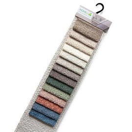 novely® ABEL Pattern Fan - Fluffy Bouclé Upholstery Fabric - Recycled Fabric - Highly Flammable Furniture Fabric - UV-Resistant Cover Fabric