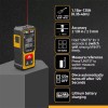 PREXISO Mini Laser Measure 40M/135Ft Rechargeable Digital Laser Distance Meter