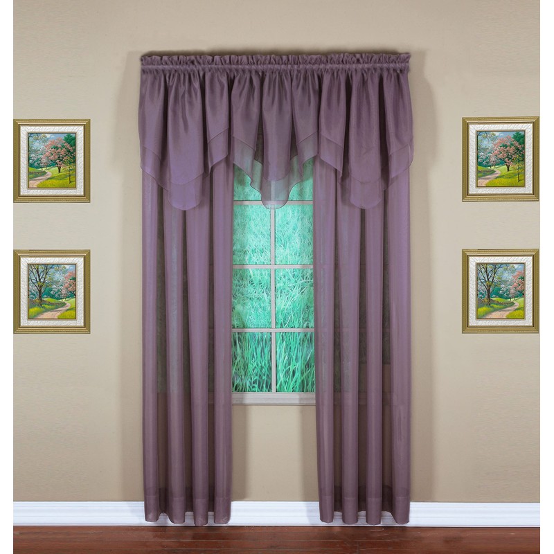 Today's Curtain Emelia Original Voile Panel 95", Amethyst, 60" W