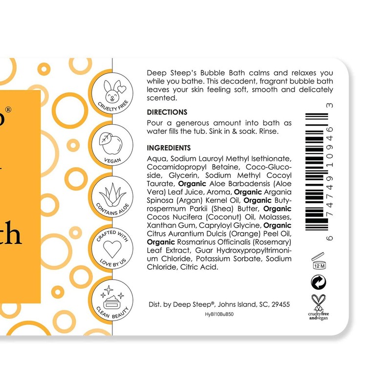 Deep Steep Bubble Bath, 10 oz (Honey Blossom)