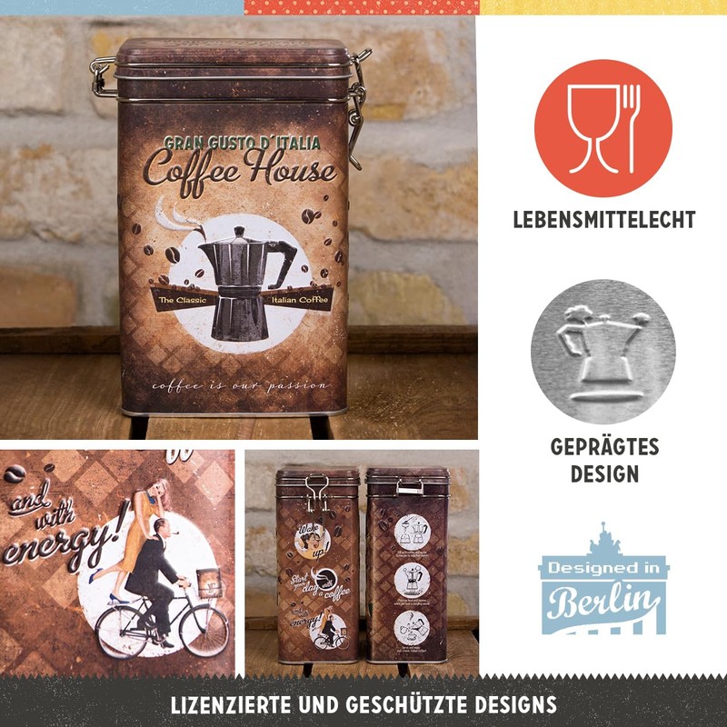 Nostalgic-Art aroma can, coffee, 11 x 8 x 18 cm