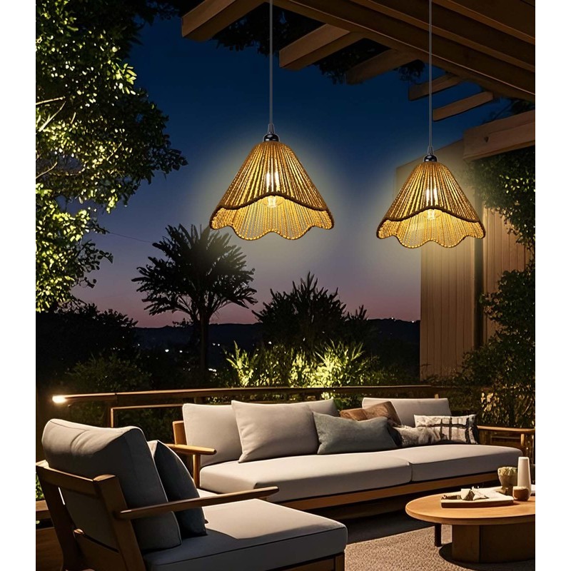 Solar Chandelier Outdoor Waterproof, Gazebo Lights Solar Powered with Remote
