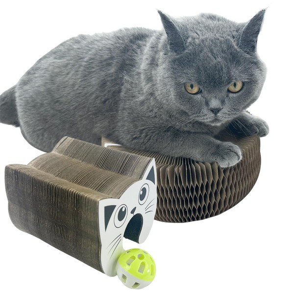 BLIWINPT Interactive Scratching Board for Playful Kitties Magic Accordion Cat